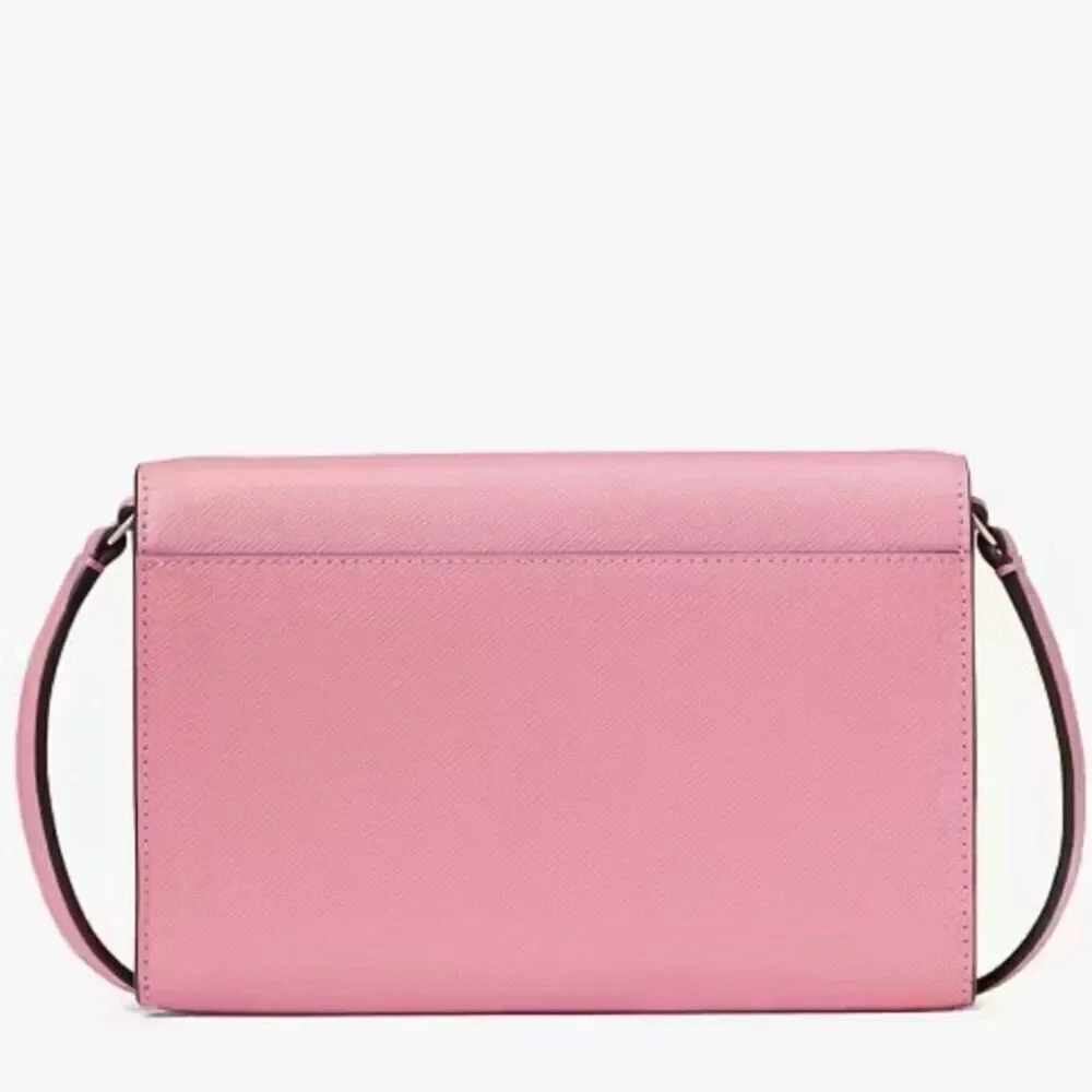 Kate Spade Perry Leather Crossbody Handbag Casual Purse Pink Blossom New